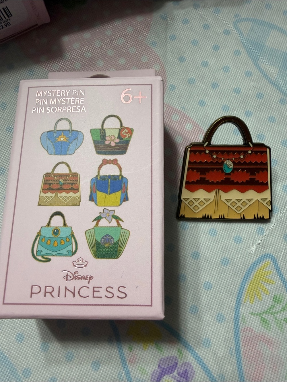 Disney Princess Moana Enamel Pin - Red & Tan Handbag